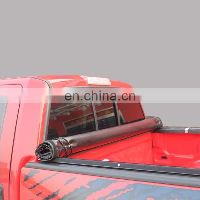 Best soft vinyl roll top rolling up cargo tonneau cover pickup truck bed accessories trunk topper custom canopy for RANGER 2014+