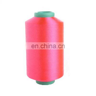 White DOPE DYED POLYESTER YARN DTY 100D/36F/1 NIM Bright 100TPM photo-2