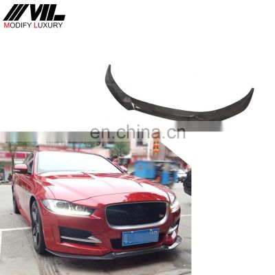 Carbon Fiber Bumper Front Lip Spoiler for Jaguar XE 2015 2016