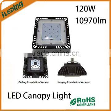 50000 Hours Lifespan 10970lm 120W LED Canopy Lights