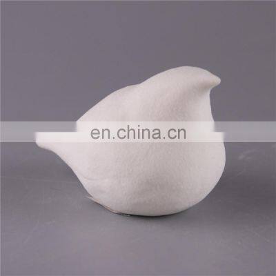 White Interior Small Cute Modern Nordic Style Unpainted Ceramic Bird Animal Figurines Statue Craft Home Accessories Decor