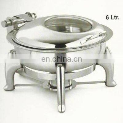 round stainless steel chafing dish for catering