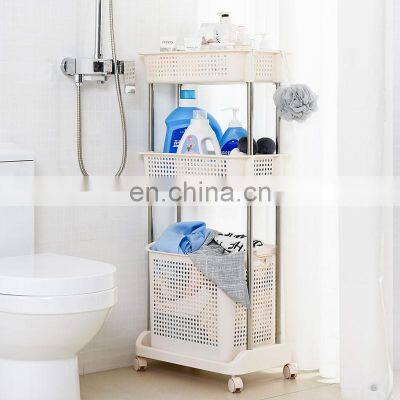 Tomuhom 2021 new arrivals Taizhou high quality bathroom storage basket 3 tier heavy duty laundry baskets clothes laundry basket