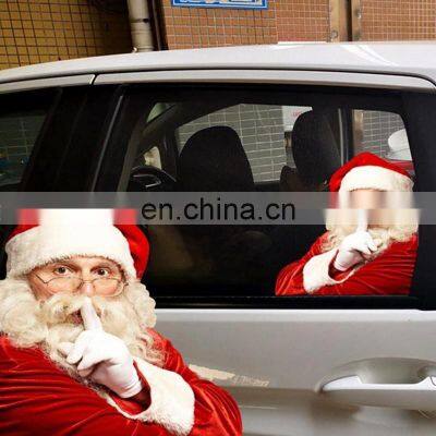 Christmas Santa Claus Car Window Sticker Auto Vehicle Window Cling Vinyl Sticker Decal Car Stickers