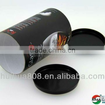 craft paper tube with movable plastic lid