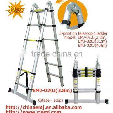 Aluminum telescopic ladder with Joints