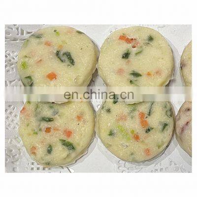 Hot sale Good taste frozen squid and vegetable cake surimi cake 20g