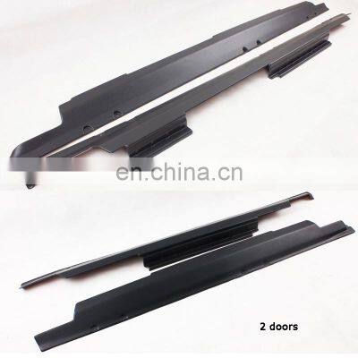 2/4 doors Carbon Fiber Side Skirts Side Spoiler for Jeep Wrangler JK 2007+ Auto Accessories