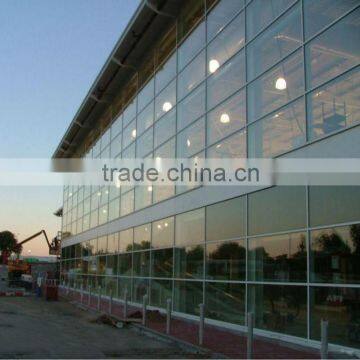 aluminum glass rimmed curtain wall fashionable design