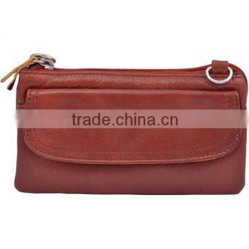 Wholesale Cow Leather Women Shoulder Bag Clutch Purse Handbag With Shoulder Strap photo-3
