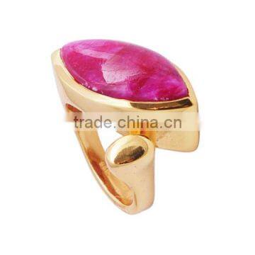 Ruby stone Silver Ring