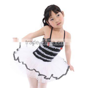 Kids Dance Costumes Professional Ballet Leotard With Skirt Ballet Performance Tutu