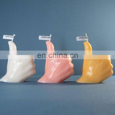 ENO Wholesale Fragrance Oil Candles Handmade Custom Unique Candles Private Label Finfers Silicone Mold Scented Candle