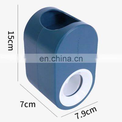 Adhesive Automatic Toothpaste Squeezer Set, Wall-mounted Toothpaste Holder Rack Wall Suction Toothpaste Squeezer photo-2