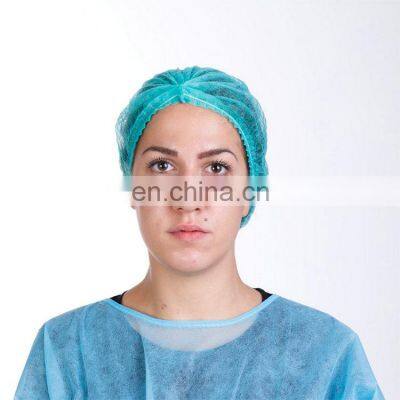 Disposable Bouffant cap (Hair Net) Spun-bounded Poly Hair Head Cover