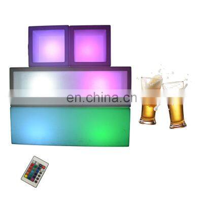 led lamp bucket ice bars portable speaker restaurant led light up tray cocktail LED lighted drink holder audio