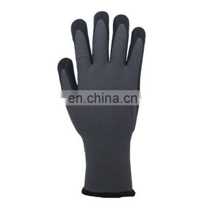 Micro-touch Exam Work Safety Gloves Printed Nitrile High Quality Half Coated With Silicone Construction, Industrial Work S - XXL photo-5