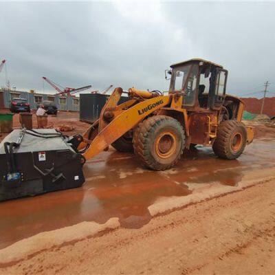 China 3 m wheel loader sweeper,road sweeper for 2ton to 5 ton wheel loader