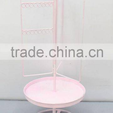 Pink sweet style metal coat hanger