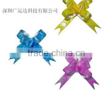 Beautiful White Printed& Embossed PP Butterfly Pull Bow/Curly Ribbon Butterfly Bow/Star Ribbon Bow/Fancy Ribbon Bow photo-6