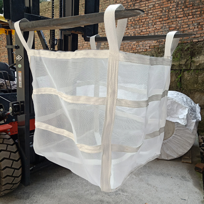 Baffled type pp woven cement bags intermediated container woven sacks jumbo bag ballast 1/2 tonne and 1 tonne UN super sacks