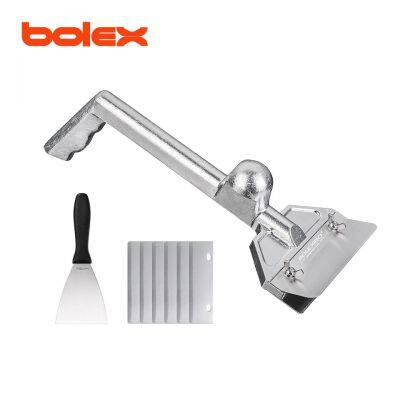 Grill Scraper Blades and Small Slant Edge Grill Scraper, Heavy Duty Casting Aluminum Flat top Grill Accessories, Commercial Griddle Scraper
