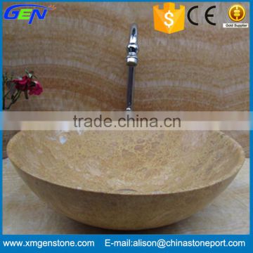 Top Design Supplier Bathroom Marble Round Wash Basin