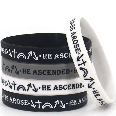 Wholesale Souvenir Rubber Bands Printed Silicone Wristband Cheap Promotion for Event