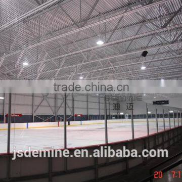 Polycarbonate sheet for inside ice rink barrier