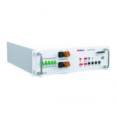 Solwalle 5.12 кВт·ч аккумулятор на основе фосфата железа (LFP), 51,2 В постоянного тока, 100 А·ч, CAN, энергоаккумулятор с защитой IP20