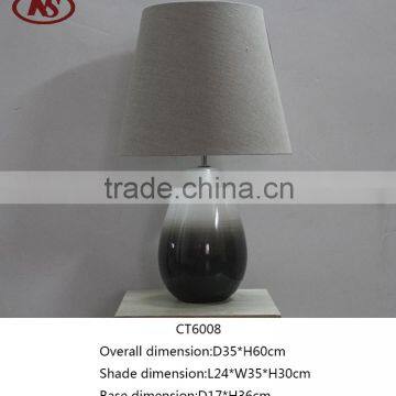 2016 Newest Gradient Ceramic Base Table Lamp Black and White photo-2