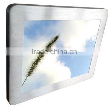 Wall Panel System Touch Screen Computer Wifi Led Advertising Totem Tft Display Computer Kiosk Printer Wall Mount All In One Pc photo-2