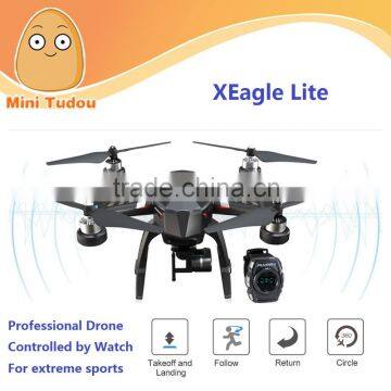 Mini Tudou GPS Voice Controlled APP Wifi FPV RC Drone with HD Camera Follow Me Function Quadcopter Controlled by Watch