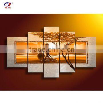 5 Pieces Handmade Oil Painting Handmade Nature Oil Painting