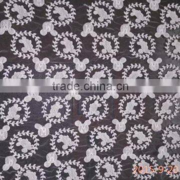 2016 Fashion Lace Accessory Organdy Embroidery Cotton Lace Fabric for Whole Sale photo-3