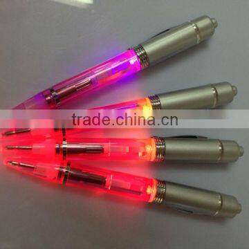 led light ballpen,promotional gifts led glowing pen,led colorful ballpen,led ballpen for 2015,led light up pen for festival