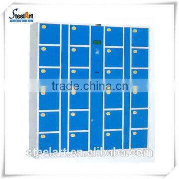 Supermarket 24 door metal electronic locker system
