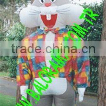 inflatable rabbit mascot