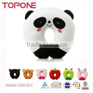 Oem Zhejiang supplies pulsh material soft neck panda travel pillow