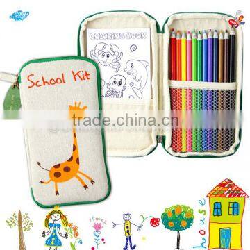 Recycled Color pencil drawing set for kids travel art