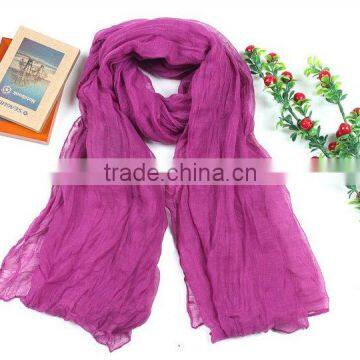 2013 Fashion Purple Color Long Voile Muslim Scarf