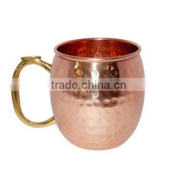 COPPER BARREL MUG 16 Oz. HAMMER WITH BASS THUMB TIP HANDLE
