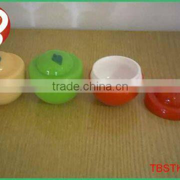 10G fruit shaped PP plastic cream jar sample plastic cream jar