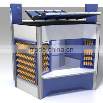 Attractive style Pizza kiosk, Nut kiosk, Crepe kiosk in high quality