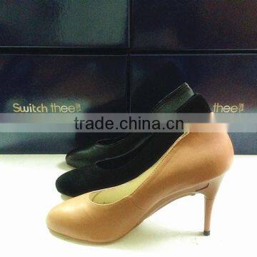 Manufacturers of heels and flat ladies shoes new technical foldable shoes round toe two way wear office comfort removable heels