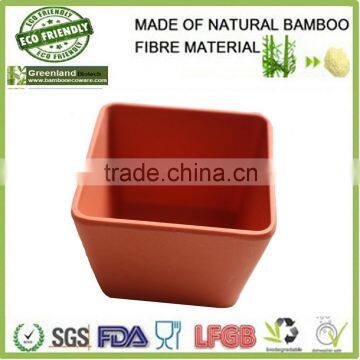 Flexible Freezer square bamboo fiber canister,bamboo fiber food storage box