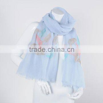 2016 Top Fashion Double Printing Paper Printing TR Cotton Scarf Factory Hot Sell Malaysia Arab Hijab Scarf photo-3