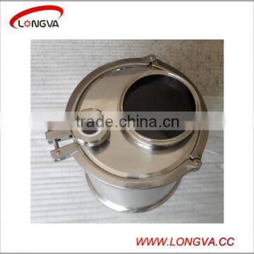 sanitary stainless steel extractors tri clamp end cap with pipe fittings