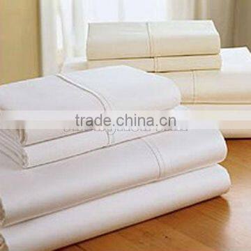 2013 400TC Queen size White Cotton Flat Sheet