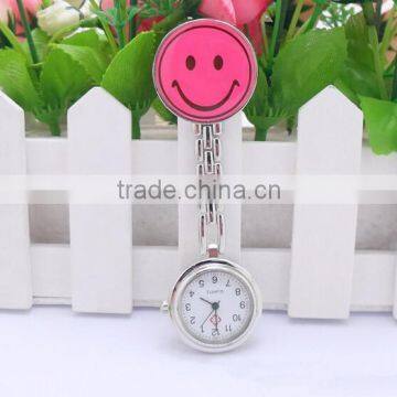 lovely smile nurse watch nurse brooch quartz watch matal pocketwatches